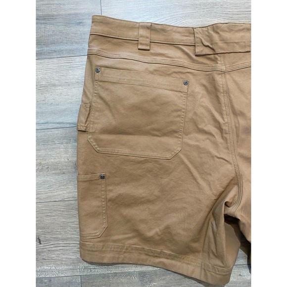 Duluth Trading Flex Fire Hose Mens 48 Beige Outdoor Workwear Casual Cargo Shorts - Picture 6 of 9